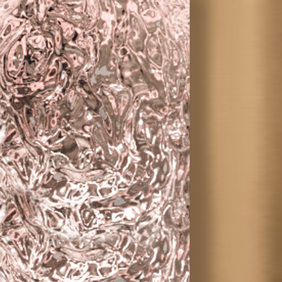 Icone Cristalglob LED Wandleuchte, rosa / Messing, Farbmuster