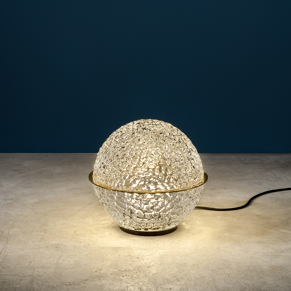 Catellani & Smith Medousê F LED Bodenleuchte, Ø: 30 cm, Glas transparent, mit 230 V Zuleitung mit Stecker für Medousê F LED
