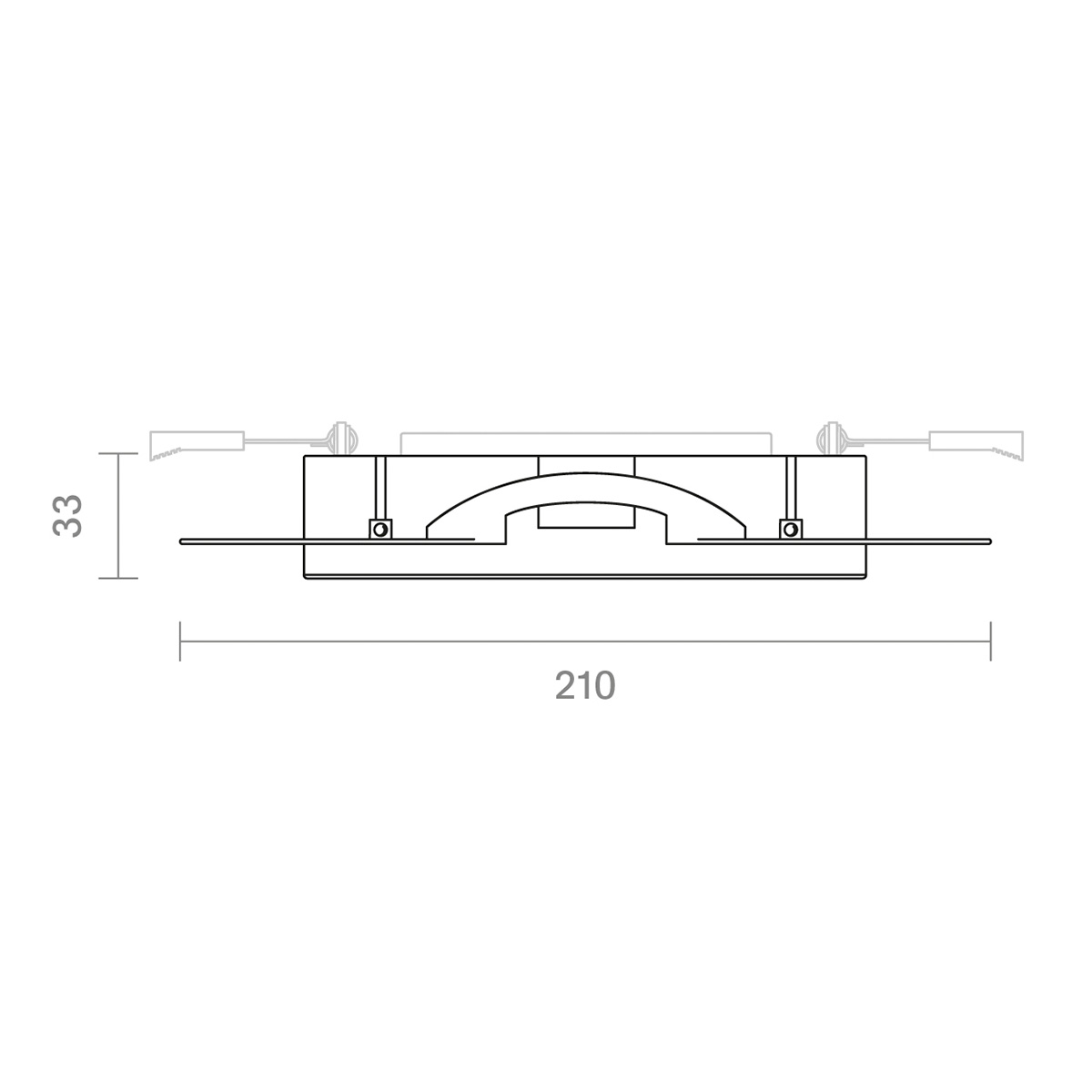 Sigor Nivo Einbauring, Ø: 14,7 cm, für Einbauleuchten Ø: 14,2 cm