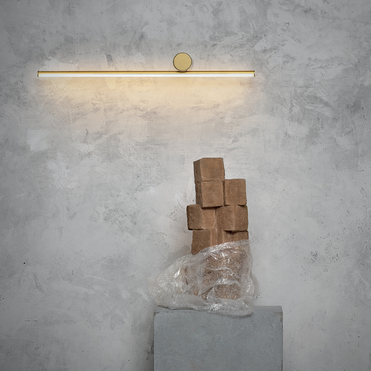 Flos Coordinates W1 LED Wandleuchte, champagner eloxiert (©Federico Torra)