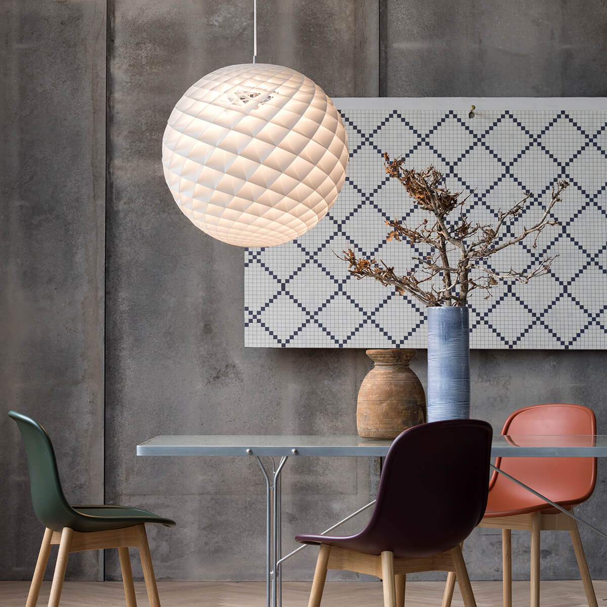 Louis Poulsen Patera LED Pendelleuchte, weiß matt