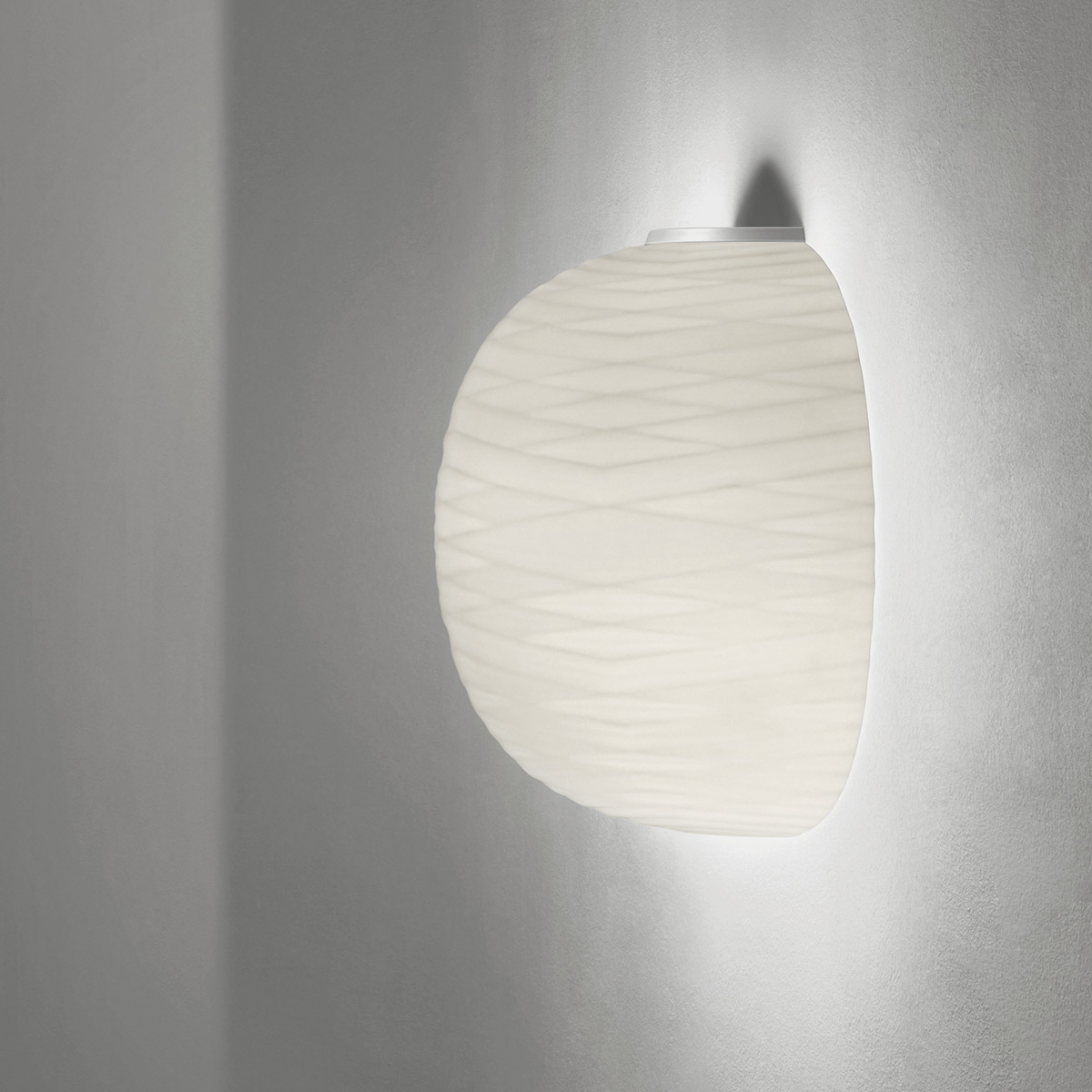 Foscarini Gem Semi Parete, bianco (weiß)
