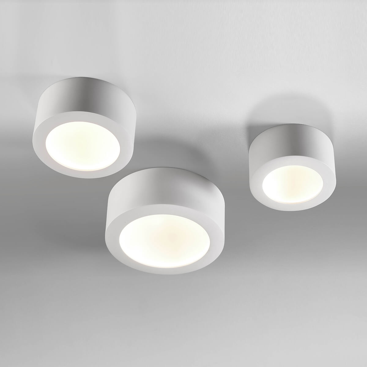 LupiaLicht Bowl LED Deckenleuchte, weiß, alle drei Größen