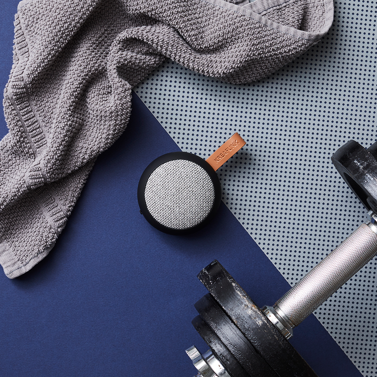 Kreafunk aGO II Fabric Bluetooth Lautsprecher, schwarz