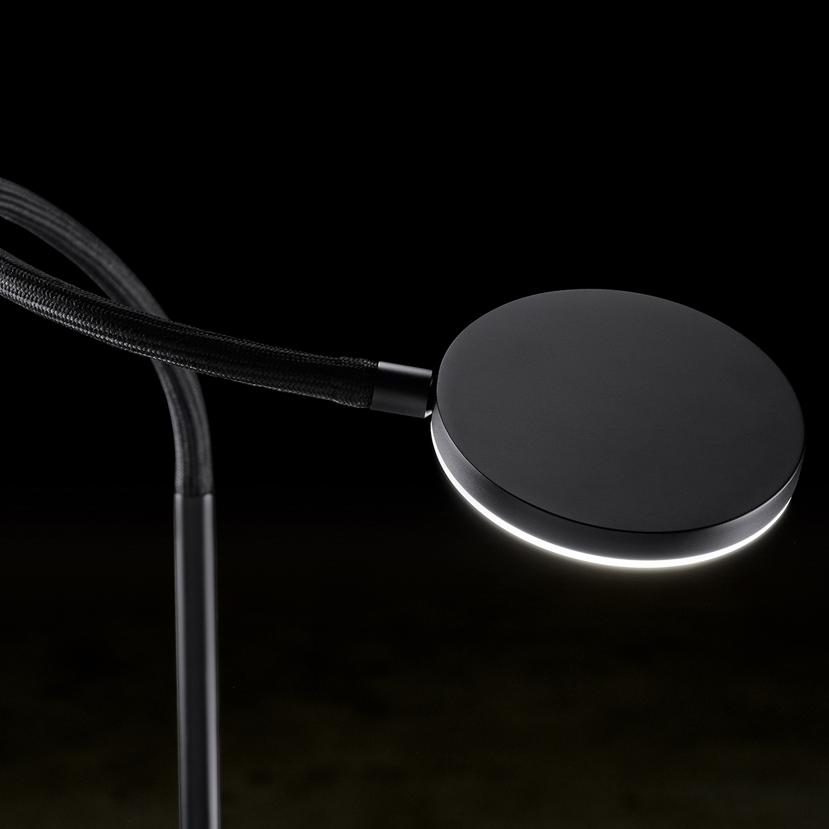 Holtkötter Flex S LED Stehleuchte, schwarz / schwarz