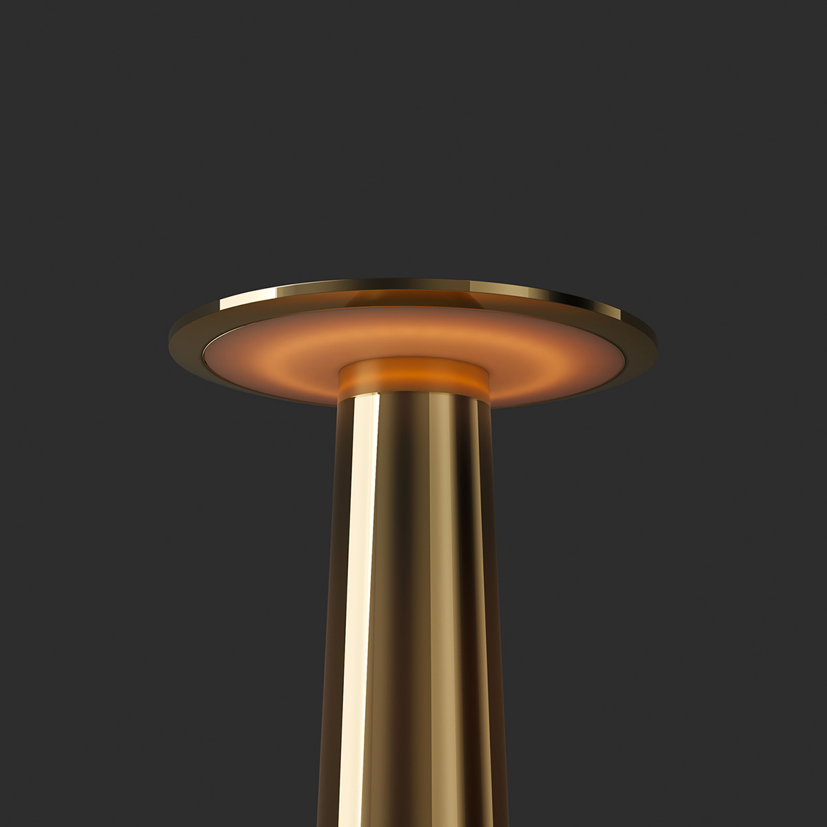 IP44.DE Lix mini LED Akkuleuchte, Dim-to-Amber, brass (Messing)