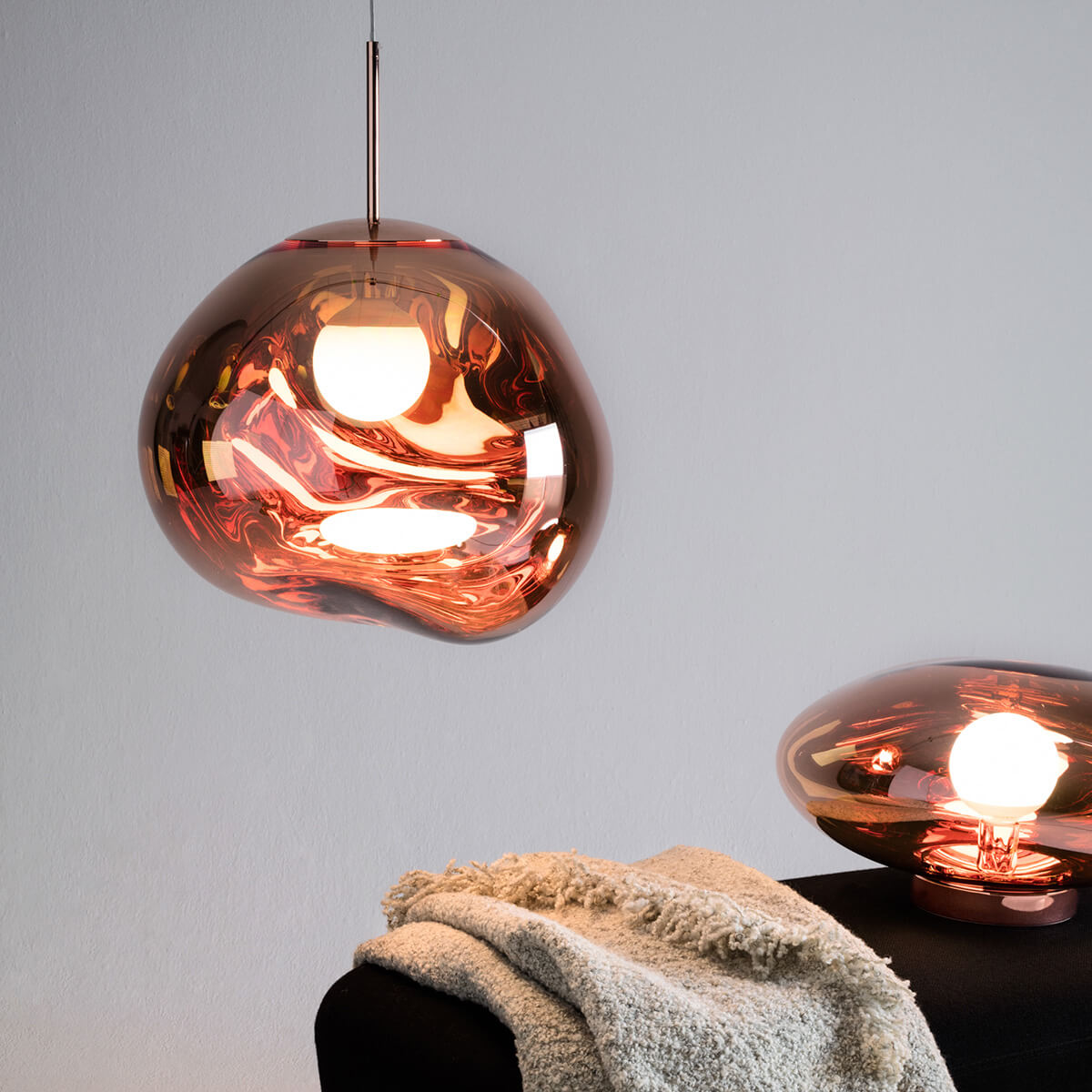 Tom Dixon Melt LED Pendelleuchte, Kupfer