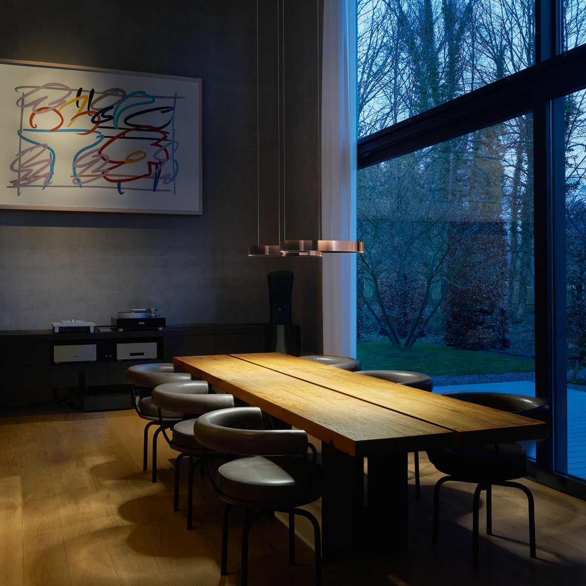 Occhio Mito sospeso due 40 var wide LED Pendelleuchte, variabel, Roségold