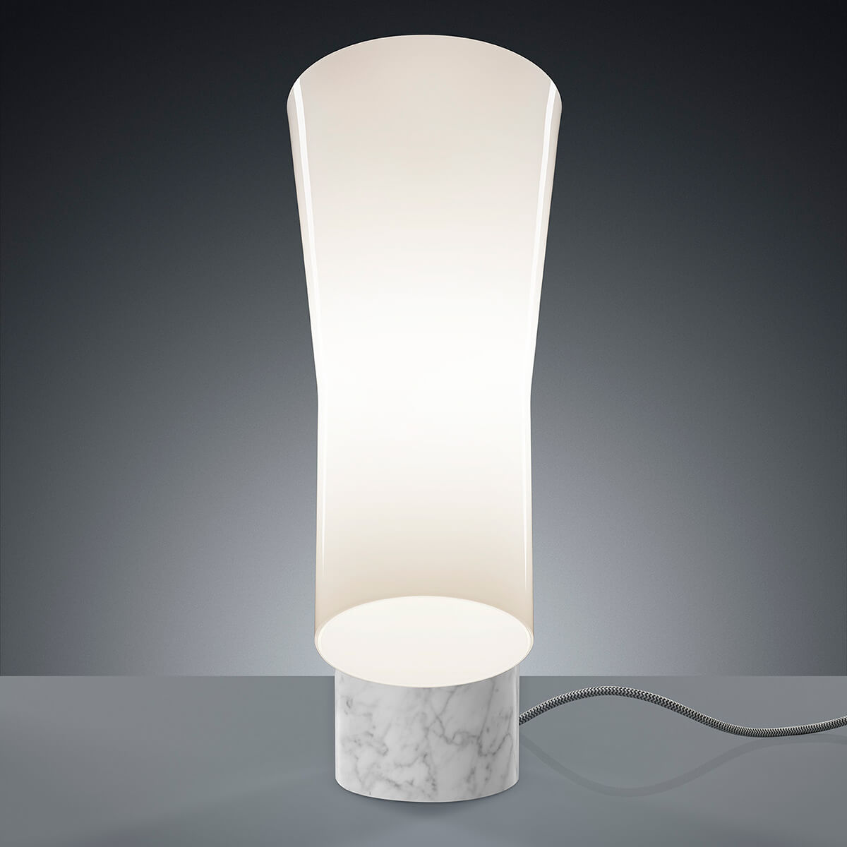 Foscarini Nile Tavolo, Carrara-Marmor weiß