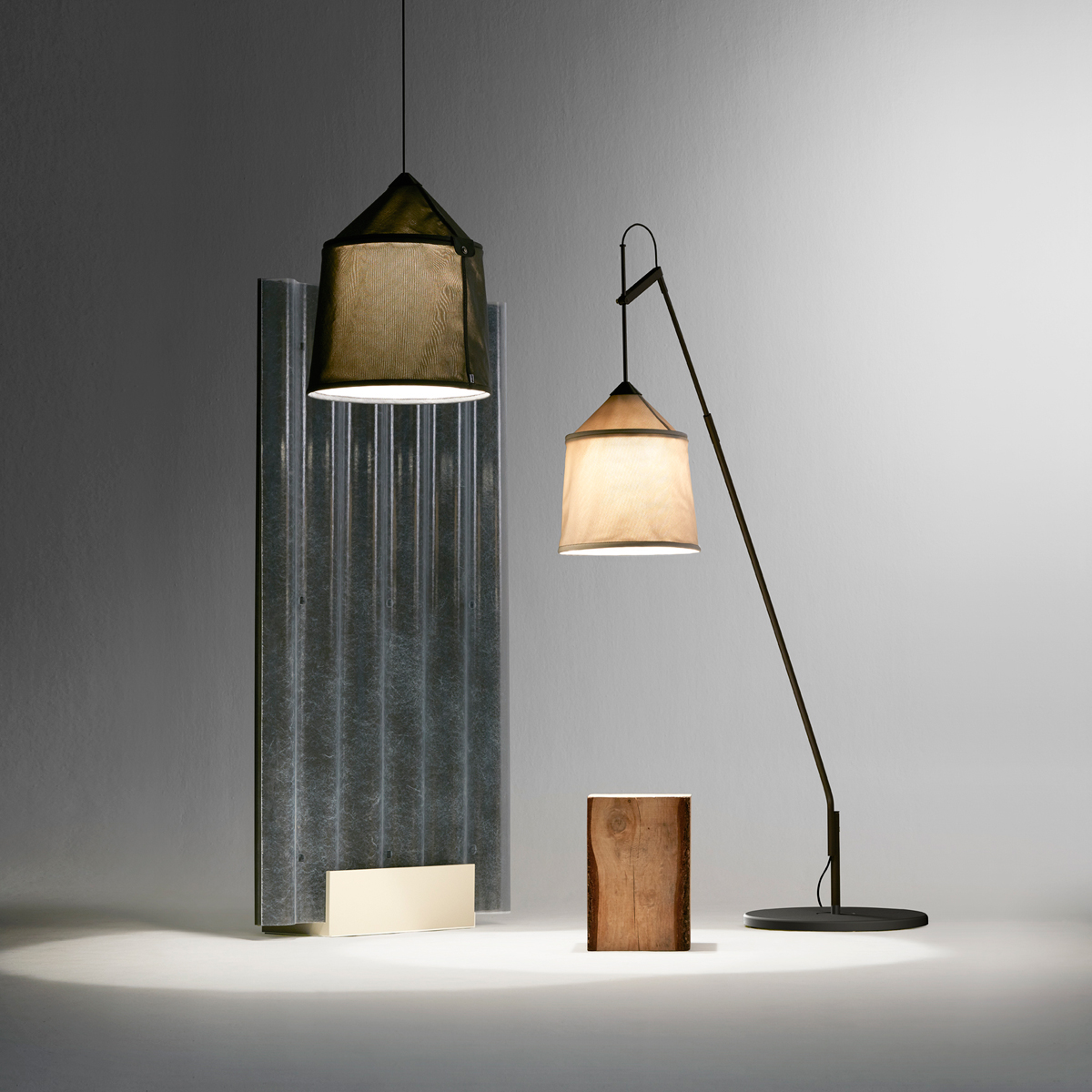 Marset Jaima IP65 LED Stehleuchte und Marset Jaima IP65 LED Pendelleuchte