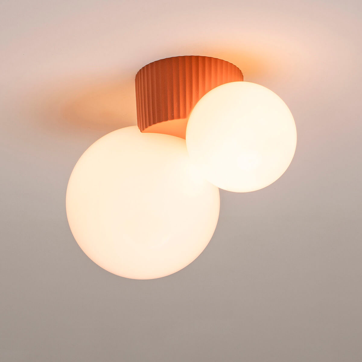 Milan Land Deckenleuchte, terrakotta