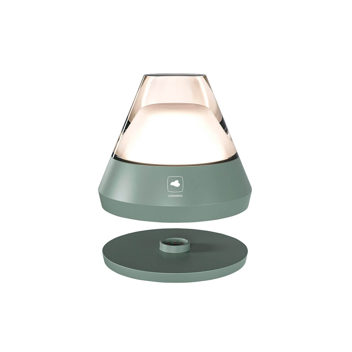 Leonardo Salerno RGB LED Akkuleuchte, olivgrün