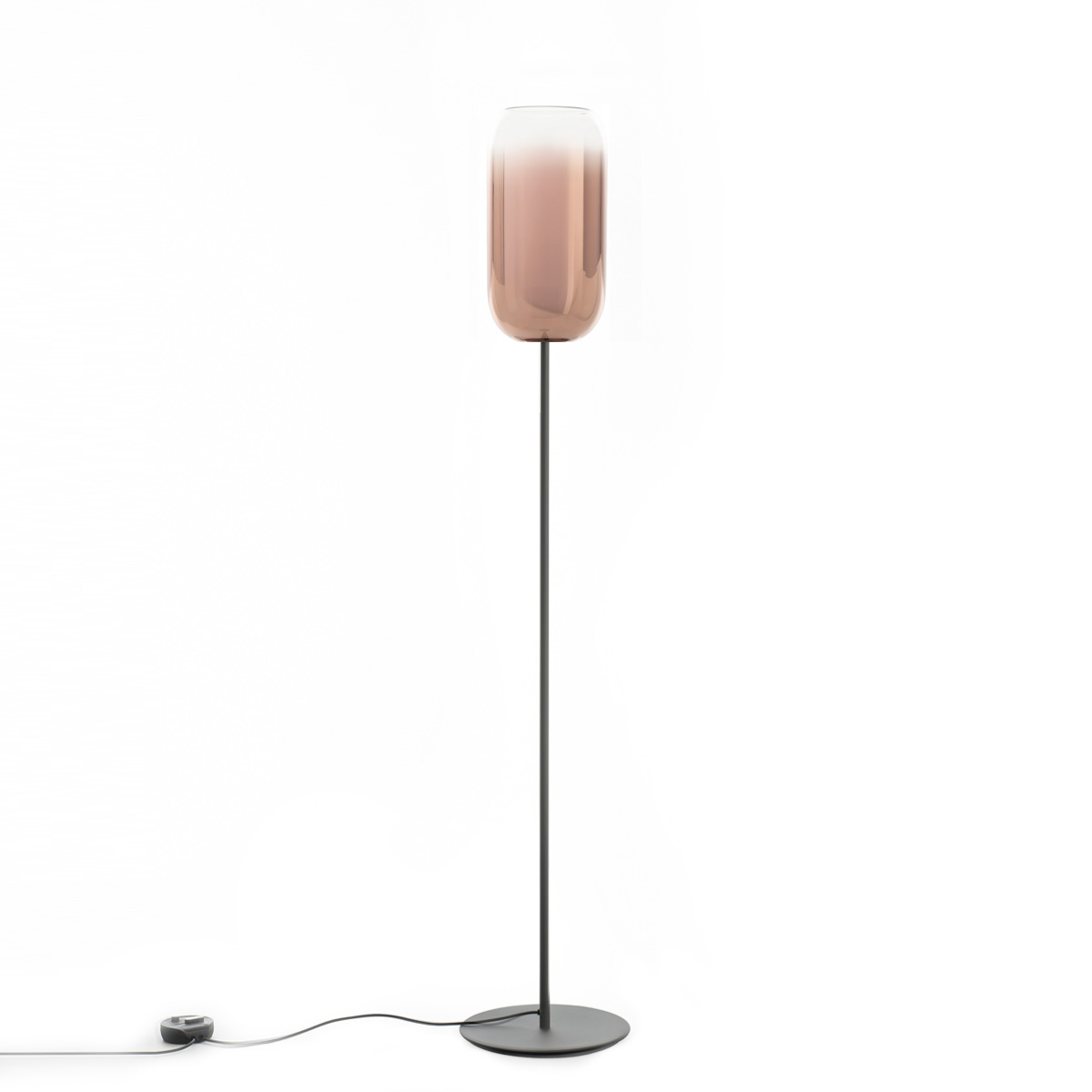 Artemide Gople Lamp Terra, schwarz, Schirm: kupferfarben