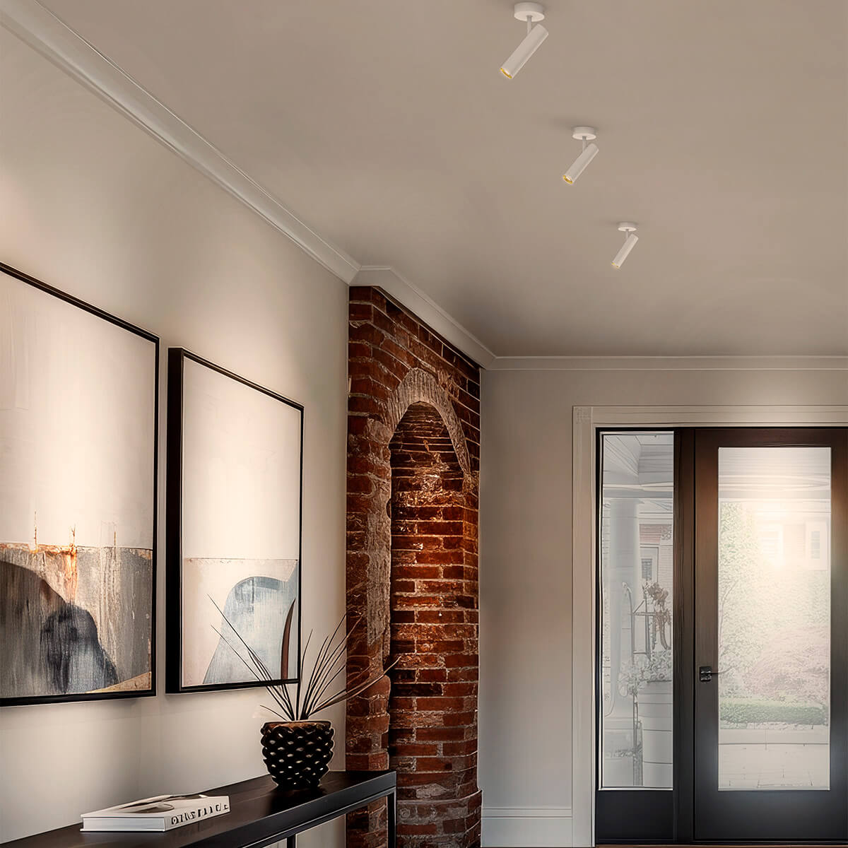 Bruck Swap Spot LV C LED Deckenaufbaustrahler, weiß / Gold