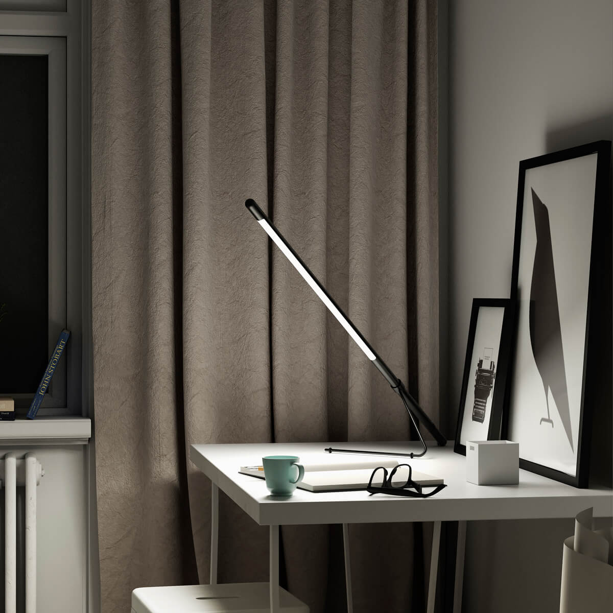 Belux Tubo LED Tischleuchte, schwarz