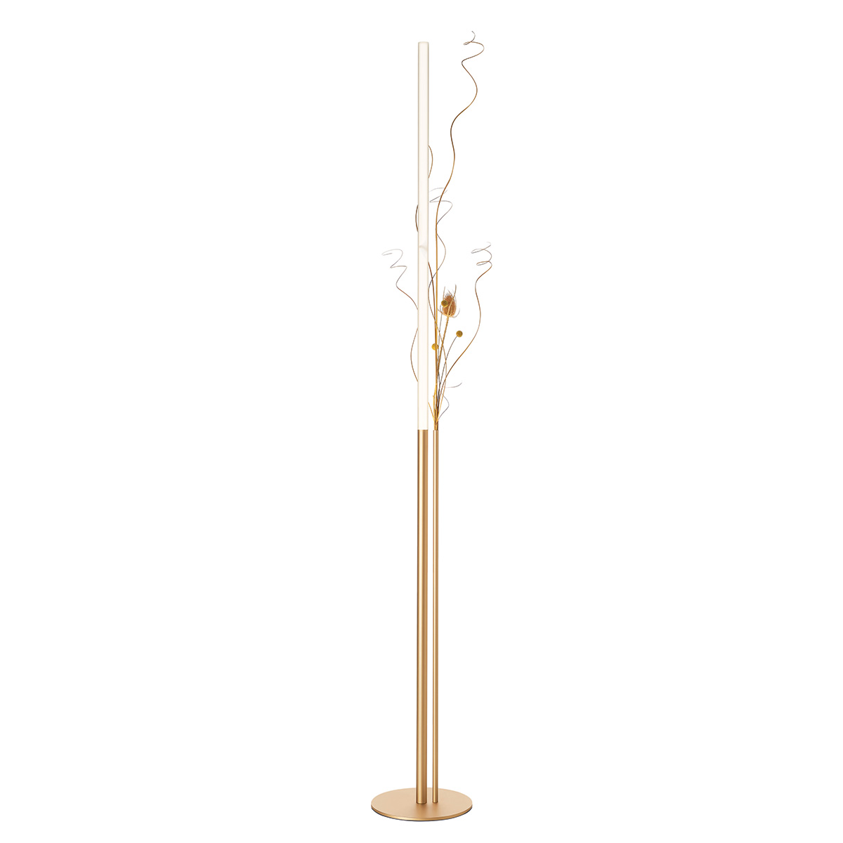 Cini & Nils Ognidove terra LED Akkustehleuchte & Vase, Gold (Dekoration nicht inbegriffen)