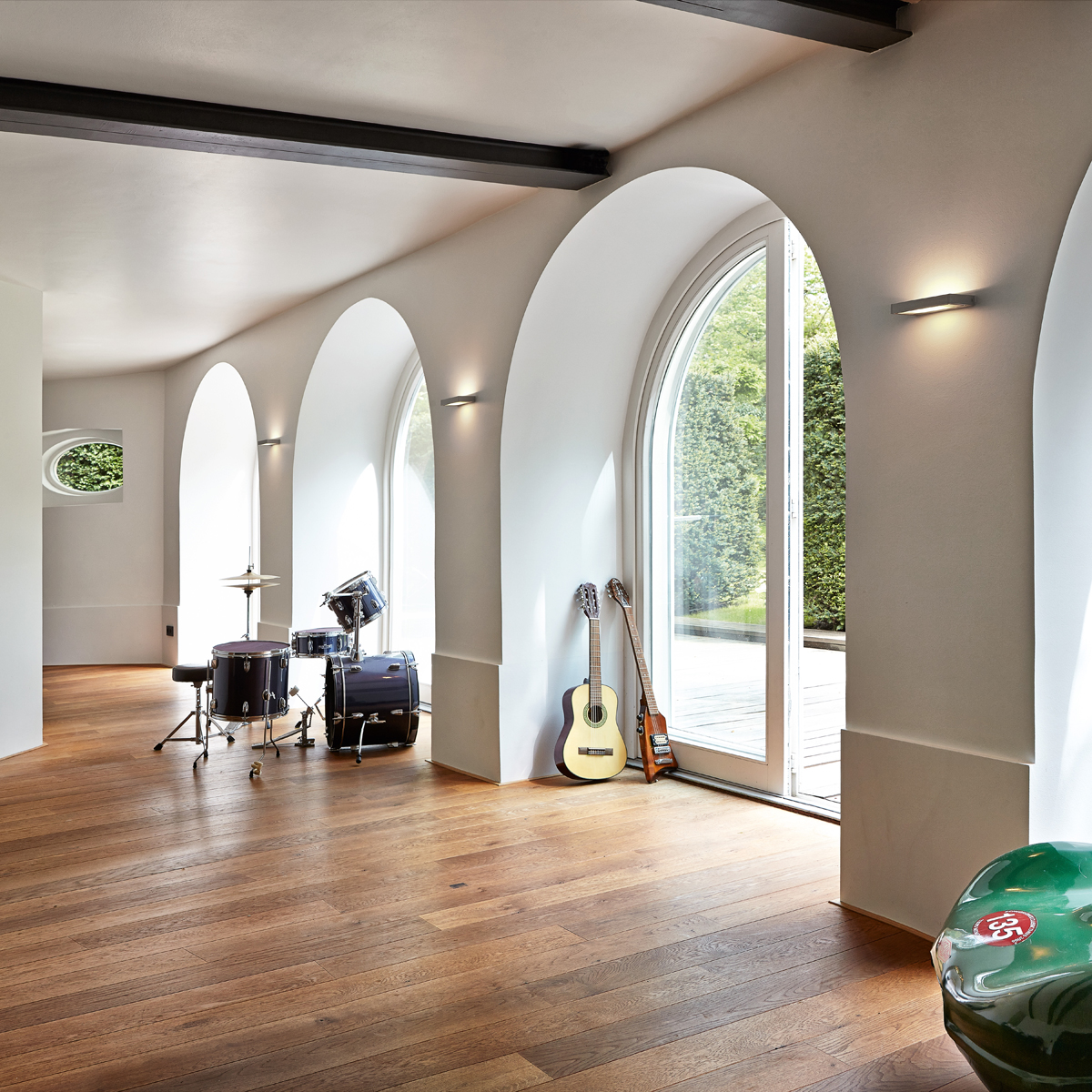 Serien.lighting SML² 220 Wall LED, Alu silber, Gläser: satinée