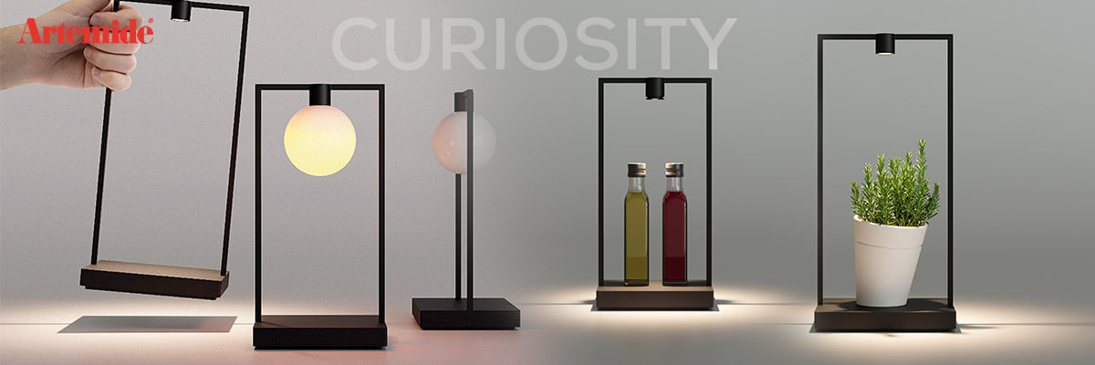 Kategoriebanner Marke Artemide Curiosity Kategoriebanner Marke Artemide Curiosity