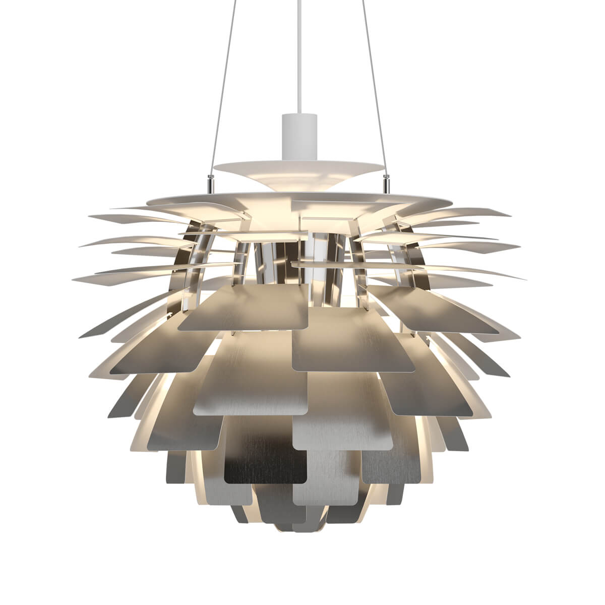 Louis Poulsen PH Artichoke 600 Pendelleuchte, Ø: 60 cm, Edelstahl matt