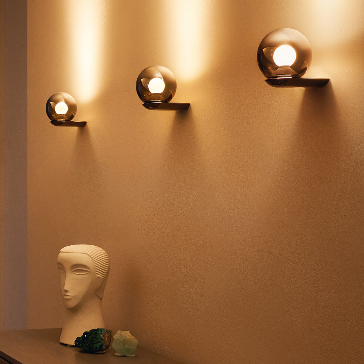 Occhio Luna parete LED Wandleuchte, phantom