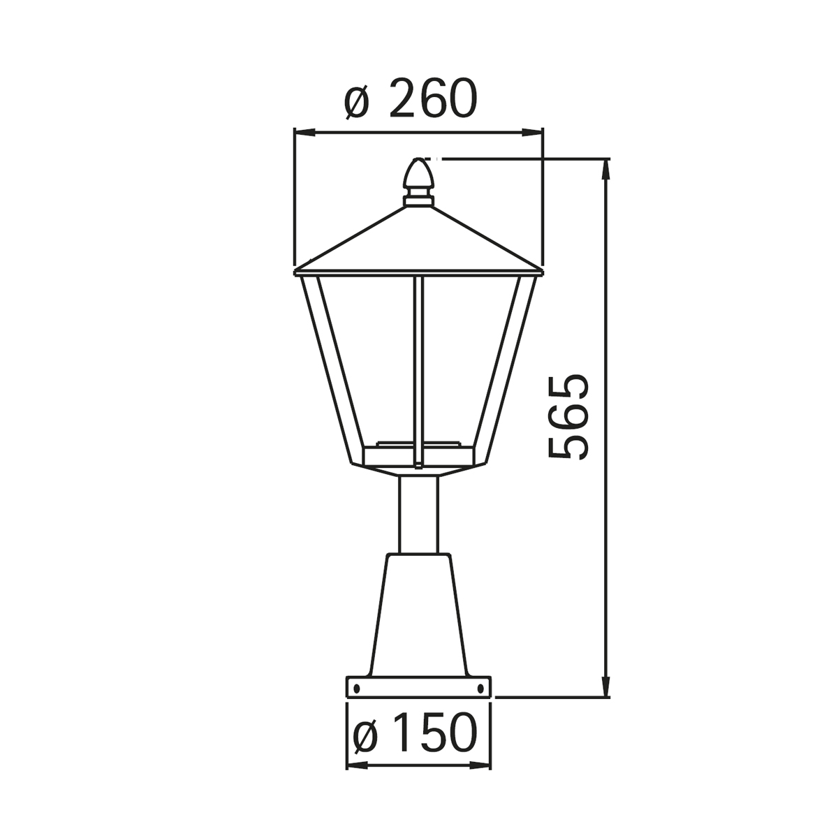 Albert Leuchten 0529 Sockelleuchte