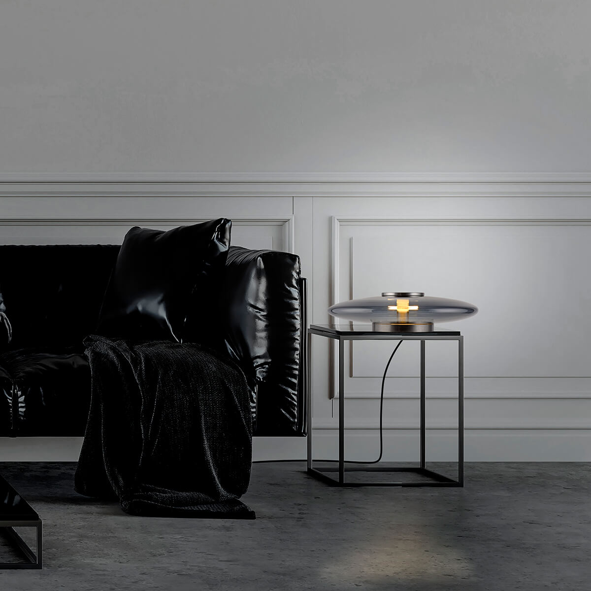 Neuhaus PURE Vitrum LED Tischleuchte, grau