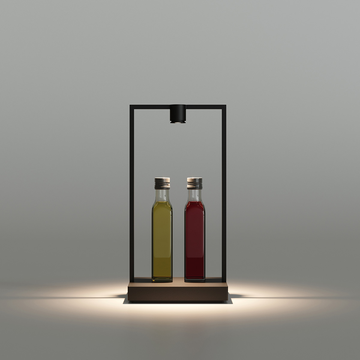 Artemide Curiosity LED Akkuleuchte, Höhe: 36 cm, braun / schwarz (Dekoration nicht inbegriffen) (©Giona Andreani)