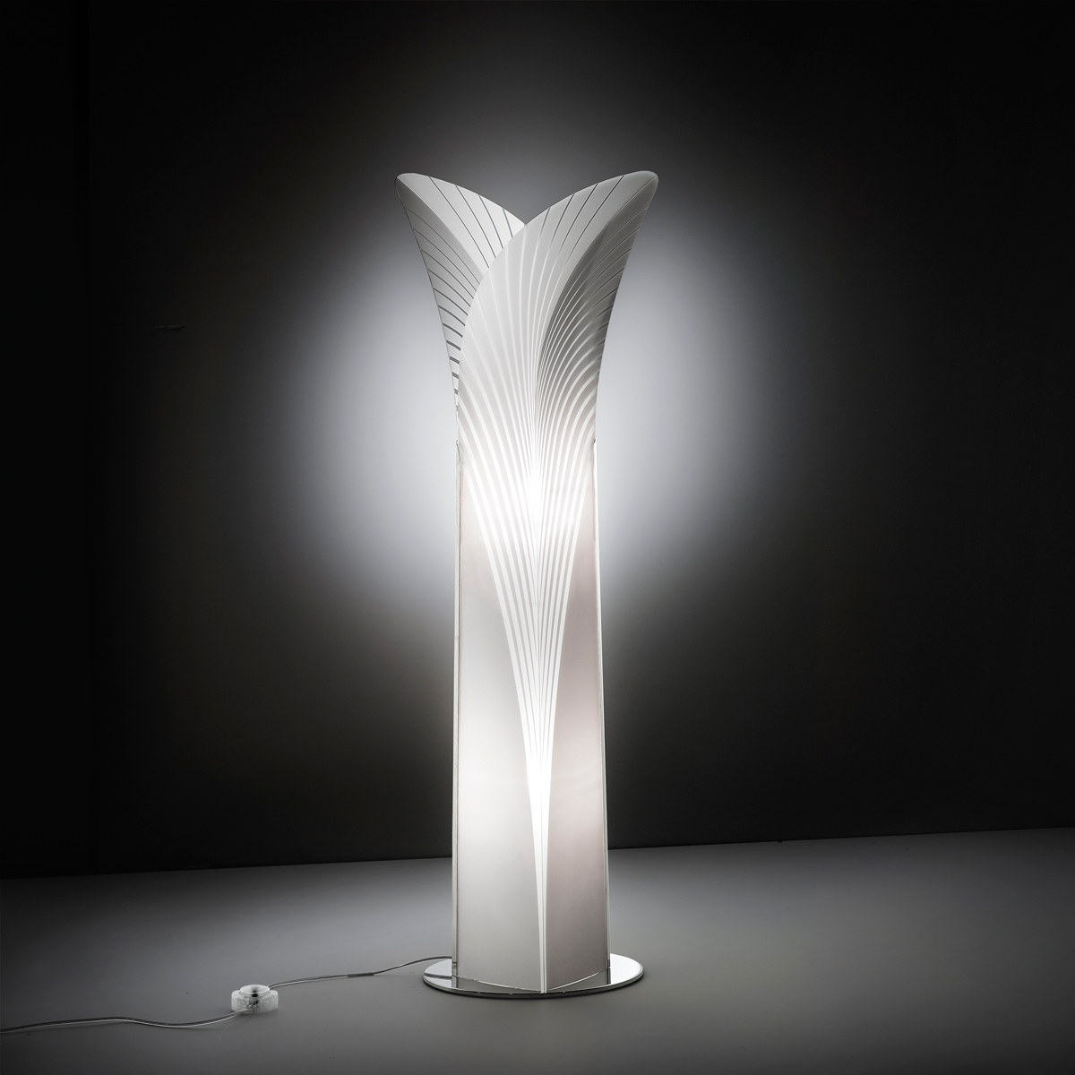 Slamp Las Palmas Floor, Höhe: 153,5 cm, white (weiß)