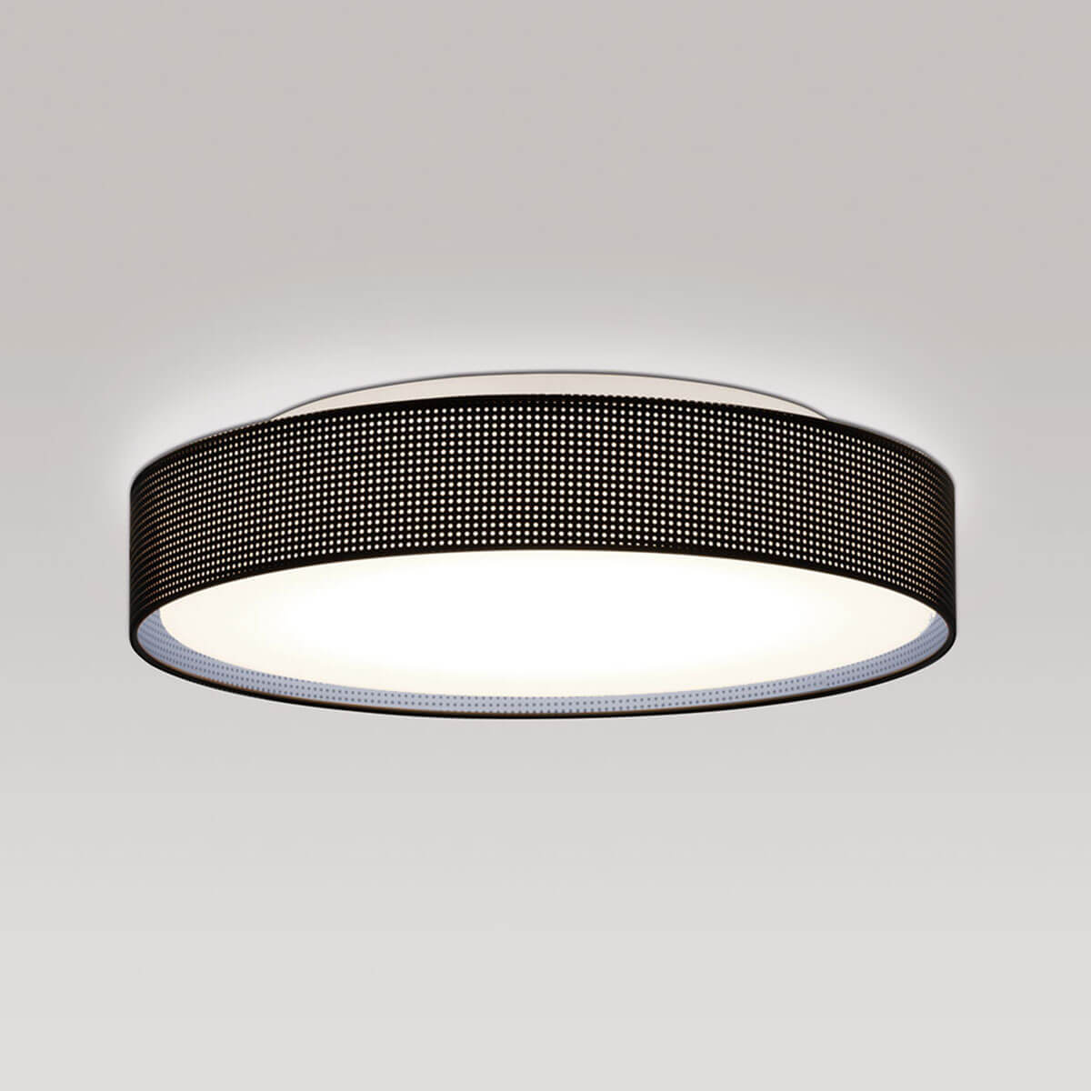 Peill+Putzler Varius X Deckenleuchte, Ø: 42 cm, außen: schwarz / innen: Silber