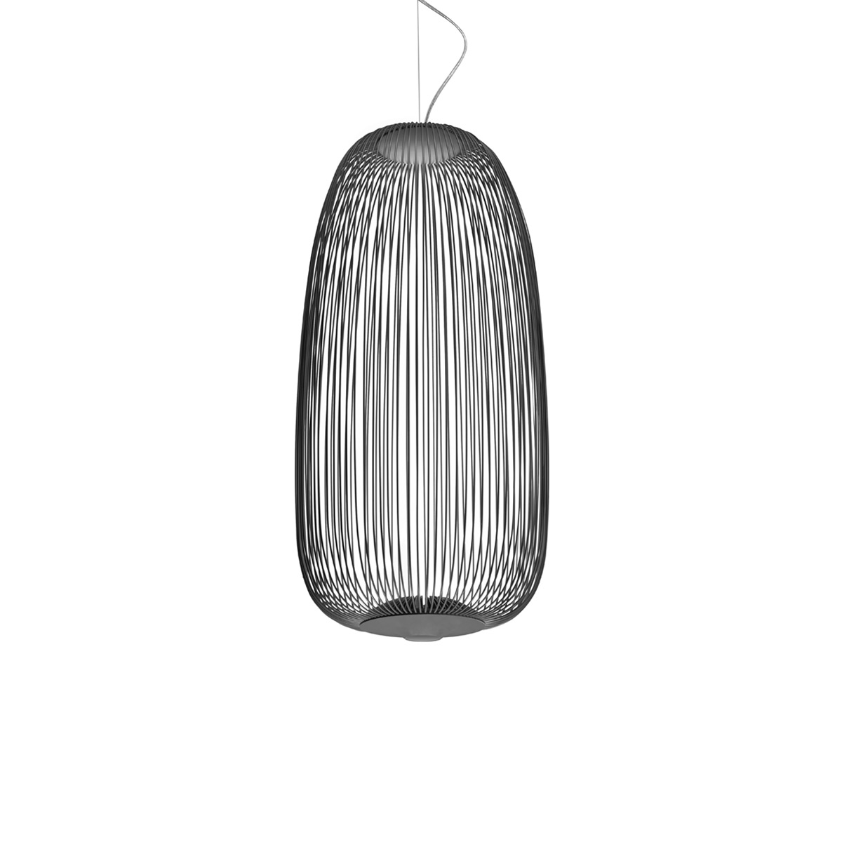 Foscarini Spokes 1 MyLight LED Sospensione, grafite (grafit)