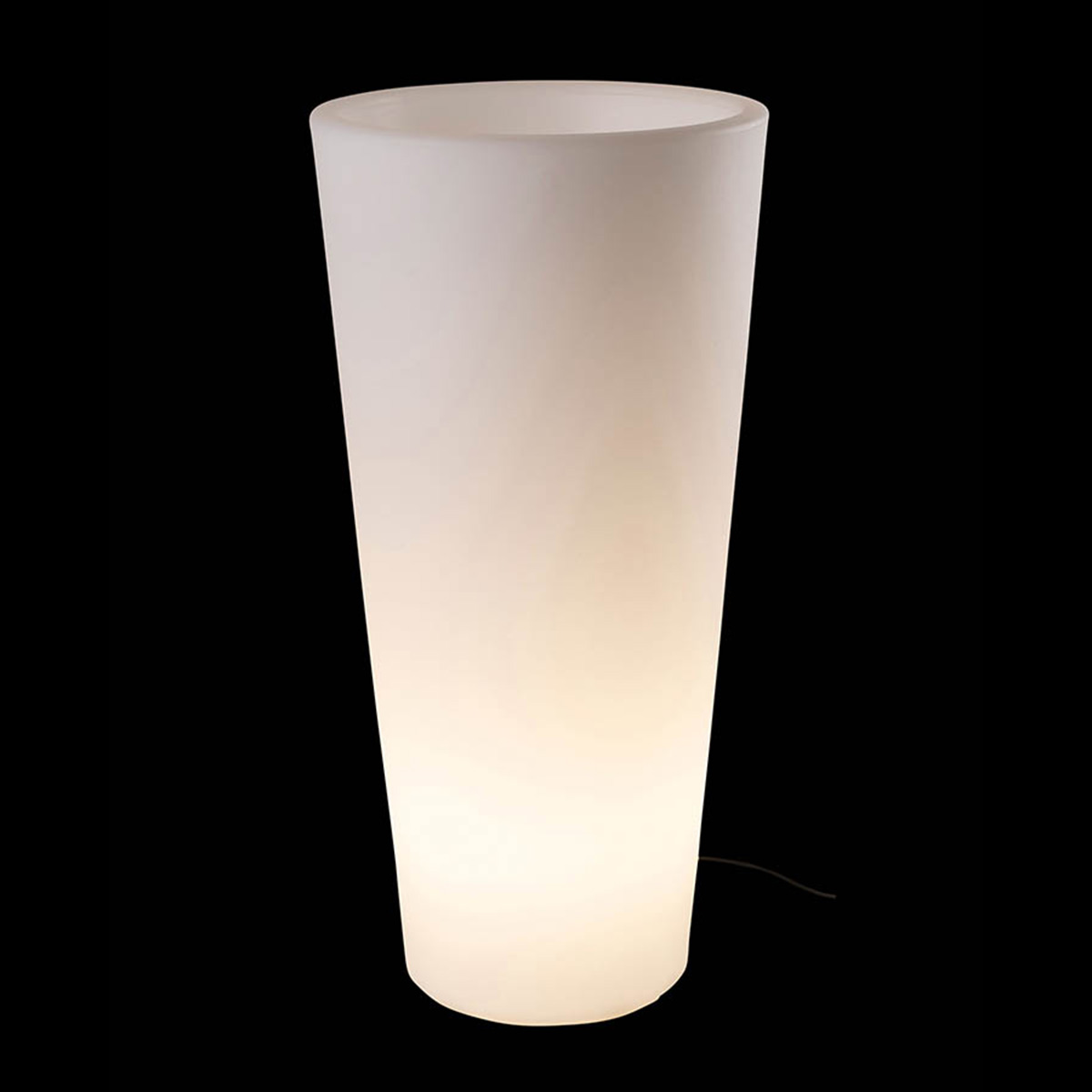 8 seasons Design Shining Classic Pot XL Pflanztopf / Dekoleuchte, weiß