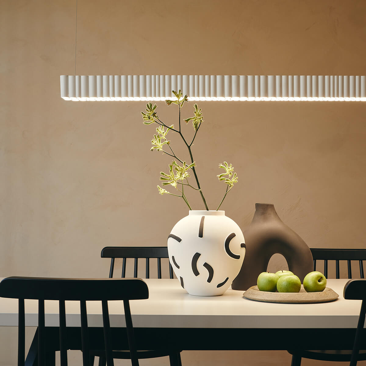 Artemide Calipso Linear LED Sospensione, App-kompatibel, Länge: 179 cm, weiß
