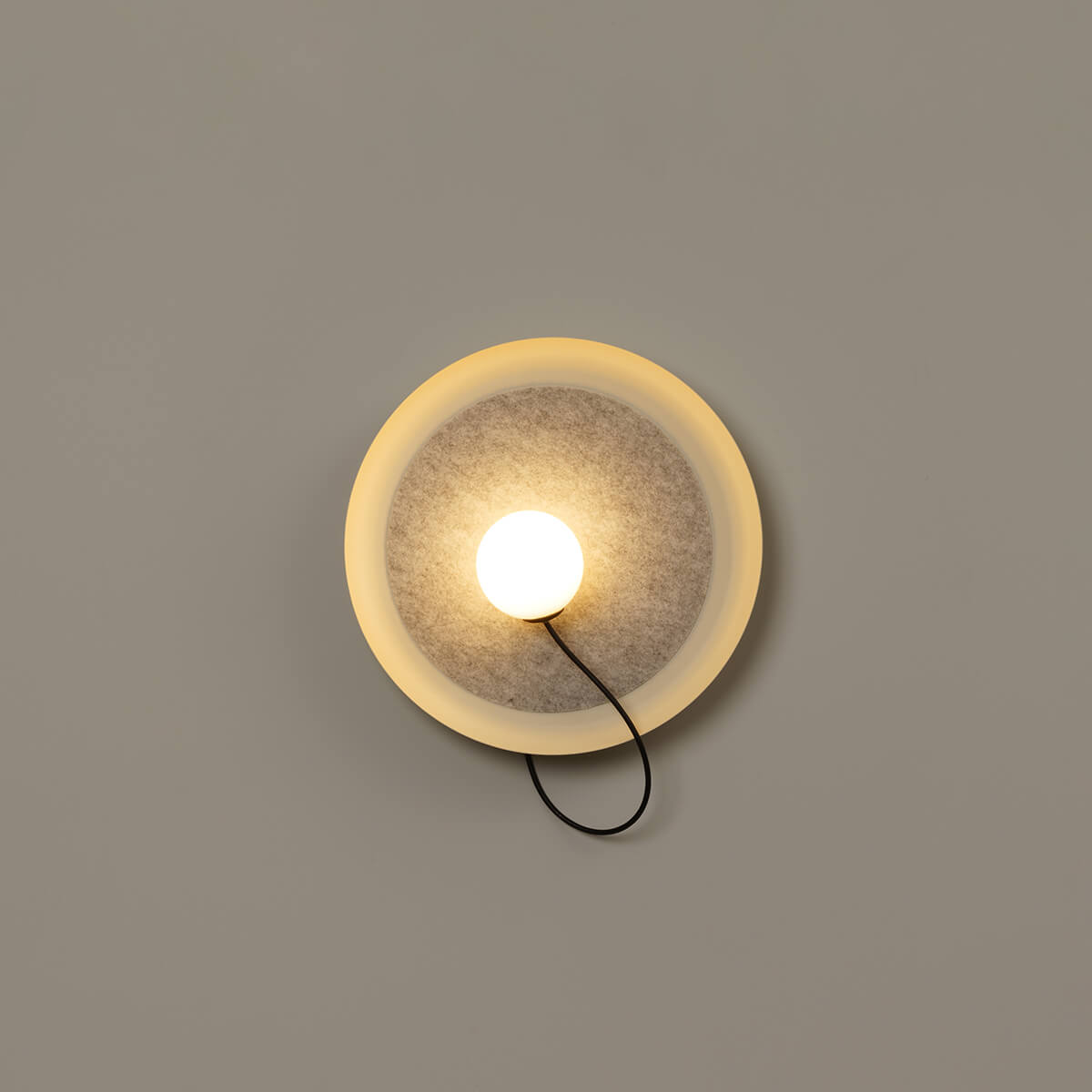 Milan Wire Wandleuchte, Ø: 38,3 cm, nerzfarben