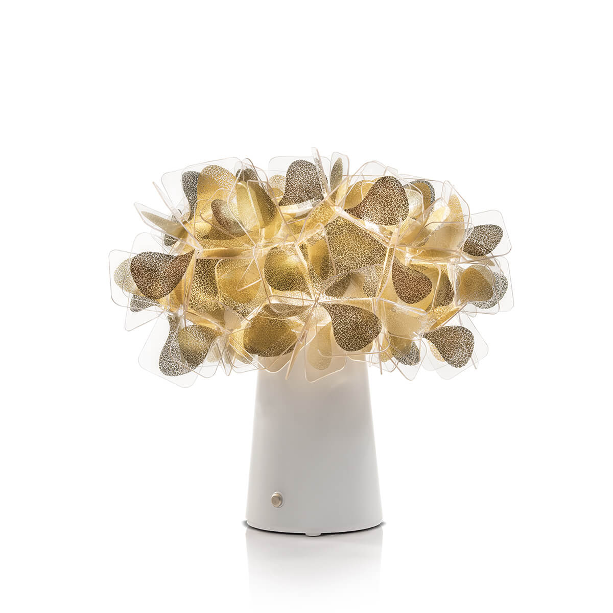 Slamp Clizia Mama Non Mama Battery LED Akkuleuchte, Gold / weiß