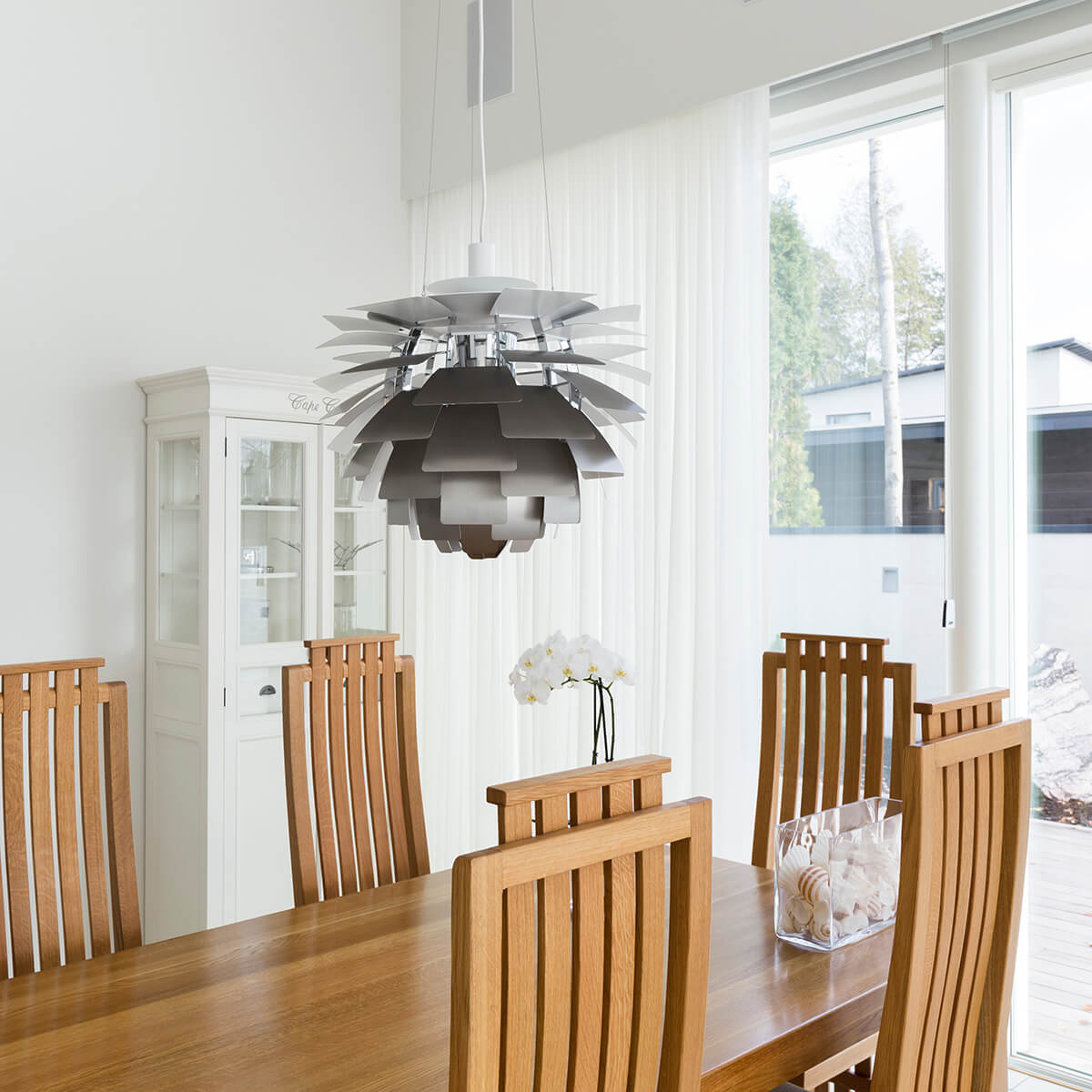 Louis Poulsen PH Artichoke 600 Pendelleuchte, Ø: 60 cm, Edelstahl matt