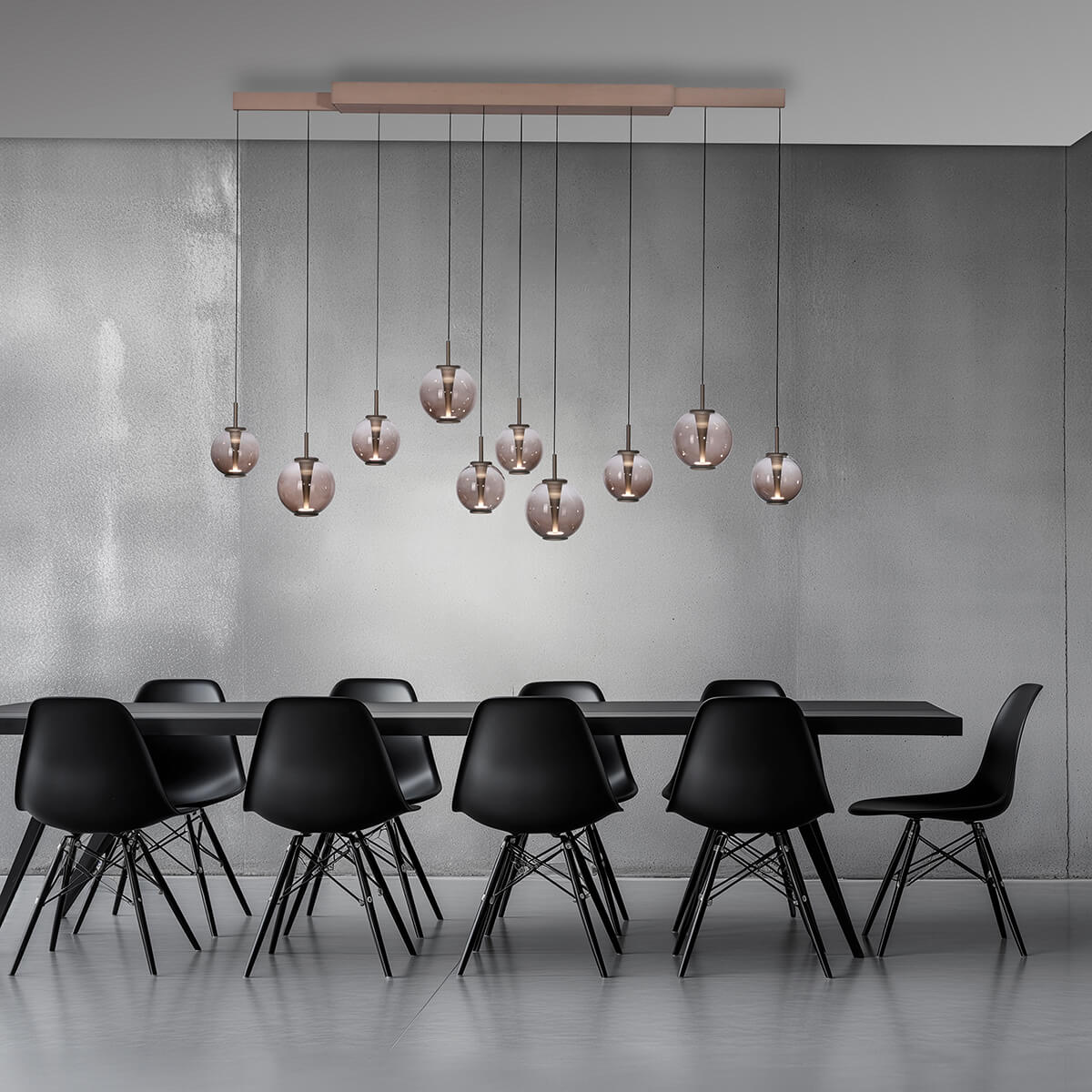 PURE E-Infinity Pendelleuchte mit e-SLIDE und CCT