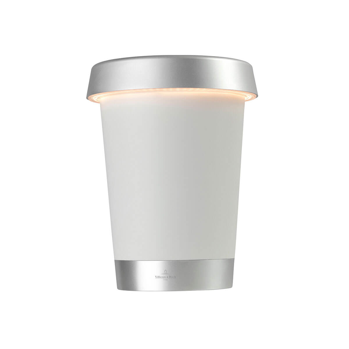 Villeroy & Boch Bordeaux LED Akkuleuchte & Weinkühler, weiß