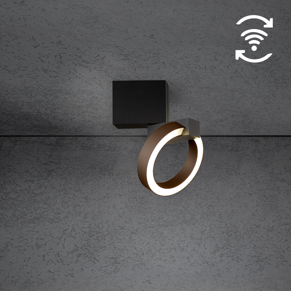 schwarz / Bronze eloxal