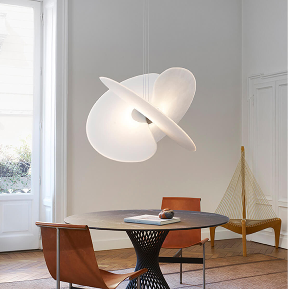 Luveplan Levante LED Sospensione, weiß matt