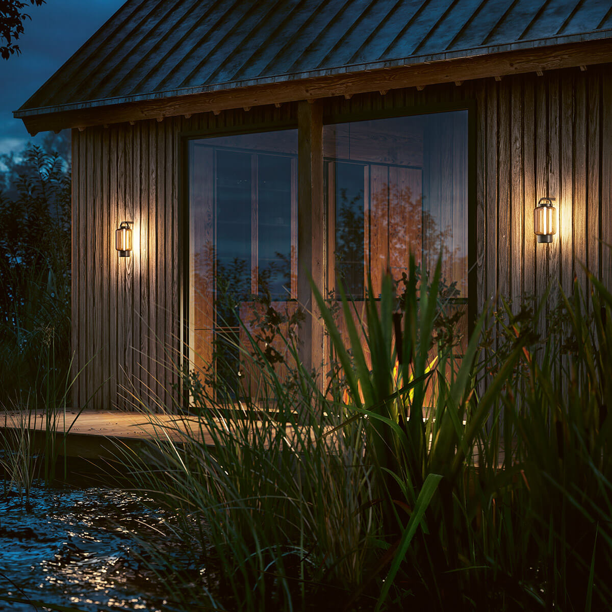 IP44.DE Qu LED Akkuleuchte, jet black (schwarz), mit Qu Hook-Wandhalterung (als Zubehör erhältlich)