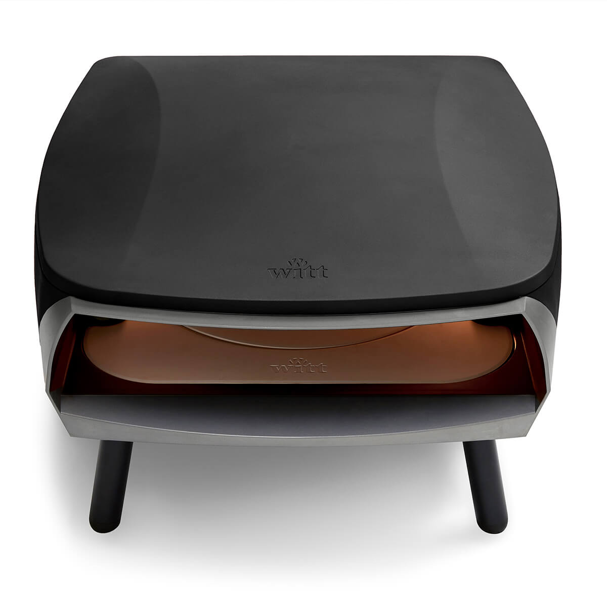 Witt ETNA Rotante Pizzaofen, 2 Brenner, rotierend, schwarz matt