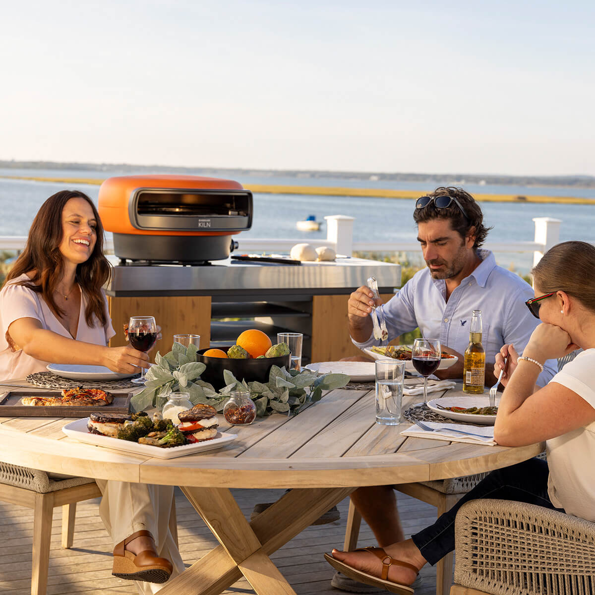 Everdure KILN Pizzaofen, 2 Brenner, rotierend, terracotta
