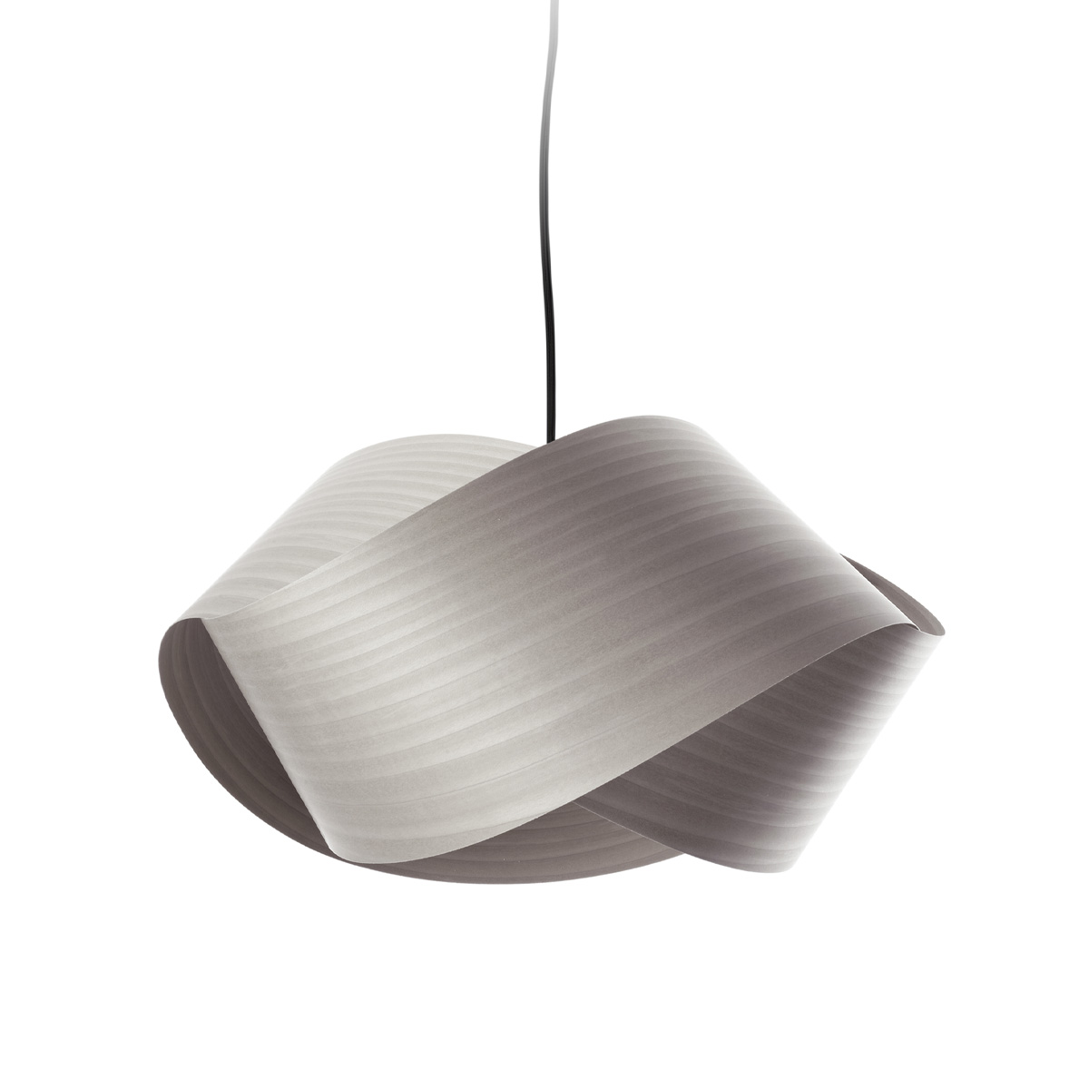 LZF Lamps Nut Pendelleuchte, Kabel: schwarz, grau