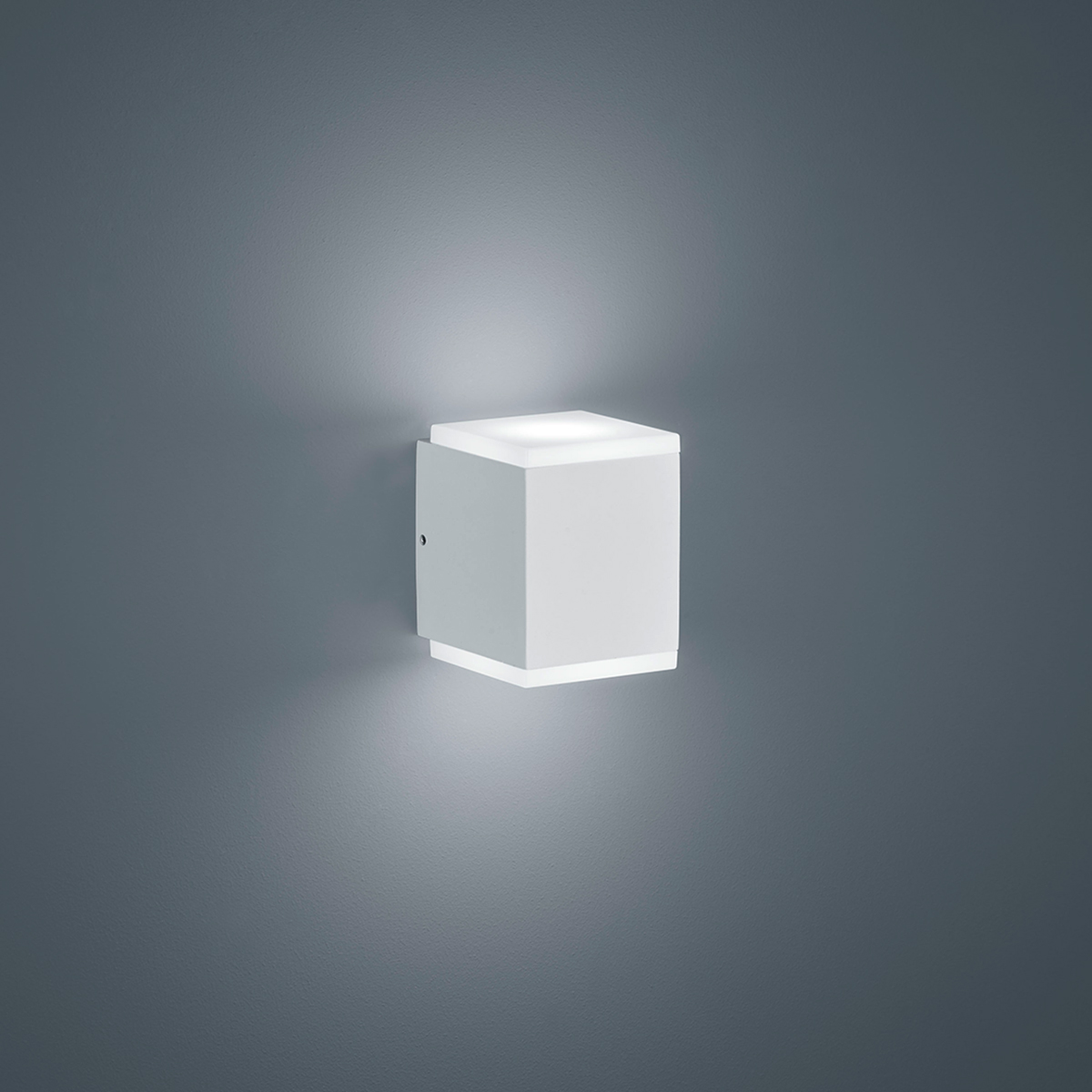 Helestra Kibo LED Außenwandleuchte, weiß matt