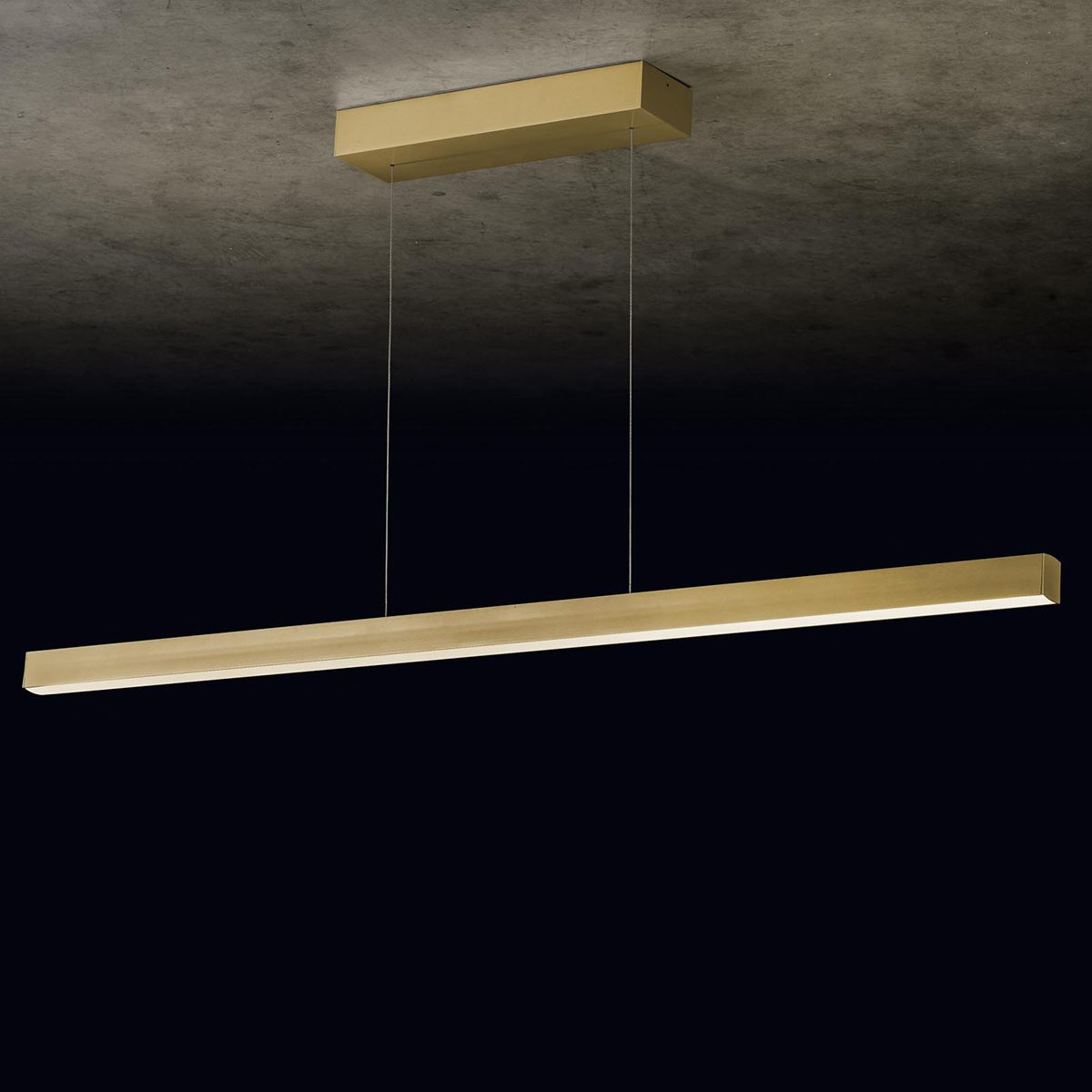 Holtkötter Xena S LED Pendelleuchte, Eloxal Messing