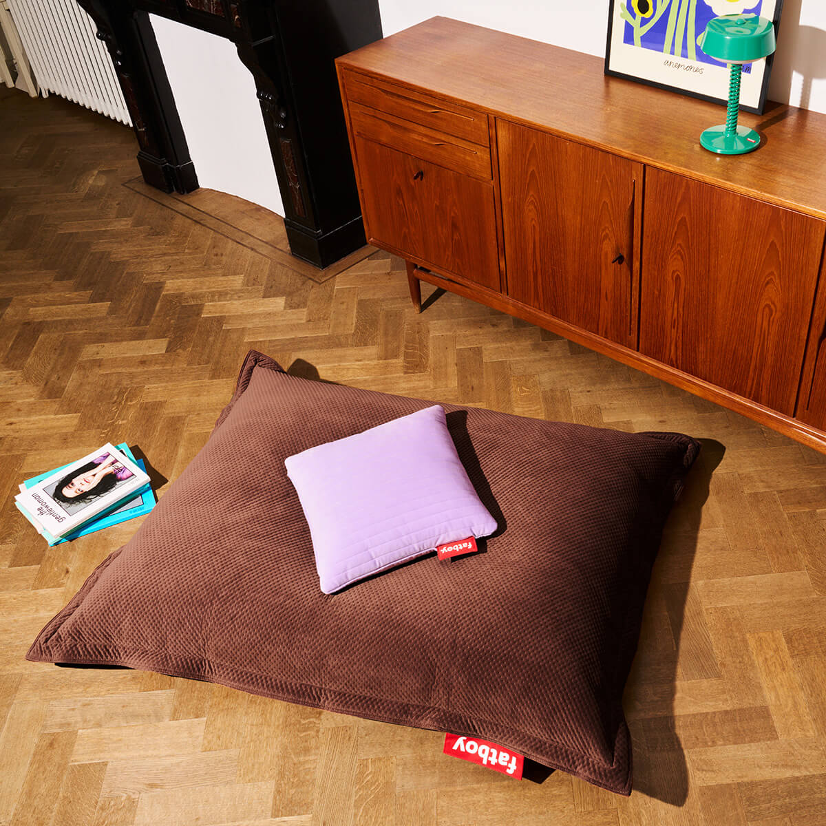Fatboy Hotspot Pillow Line Velvet Quadro Heizkissen, Lilac (fliederfarben)
