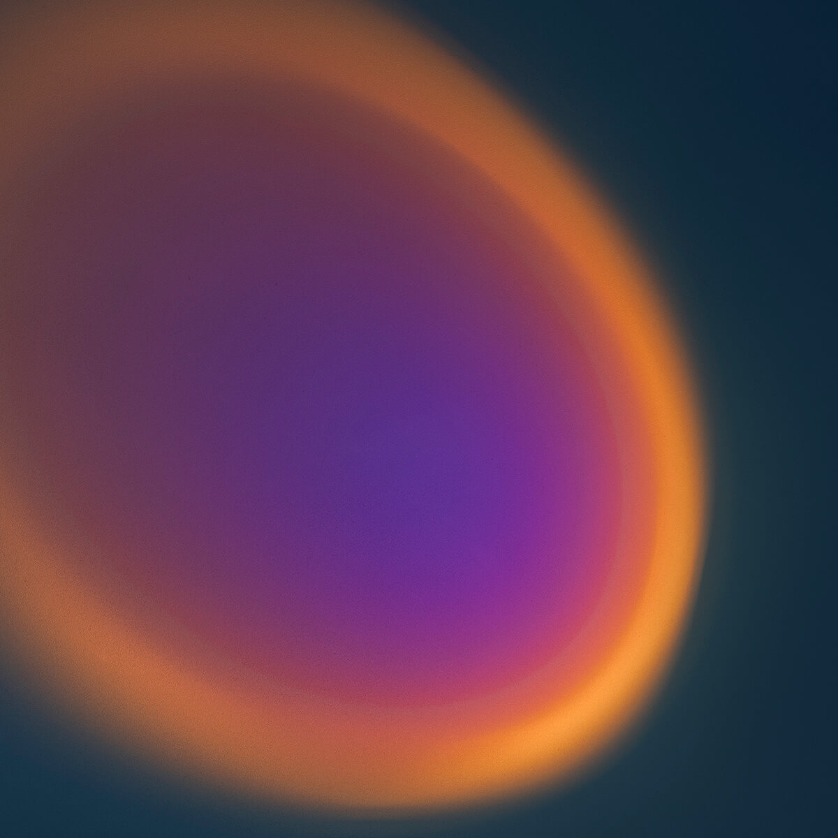 Catellani & Smith Ettorino BIG LED Stehleuchte, Lichtwirkung des Uplights mit Farbfilter (Foto: Nava-Rapacchietta)