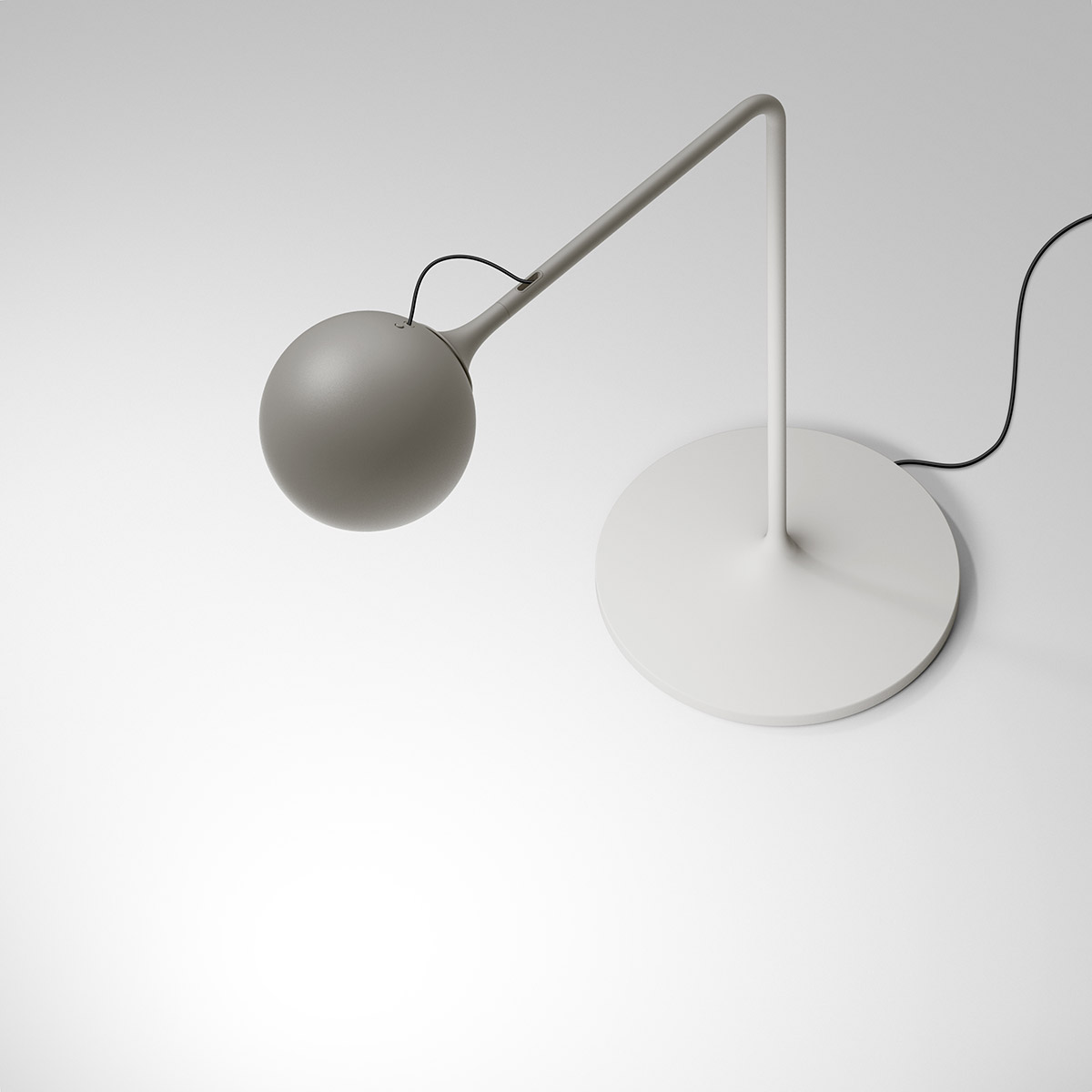 Artemide Ixa LED Tavolo, weißgrau