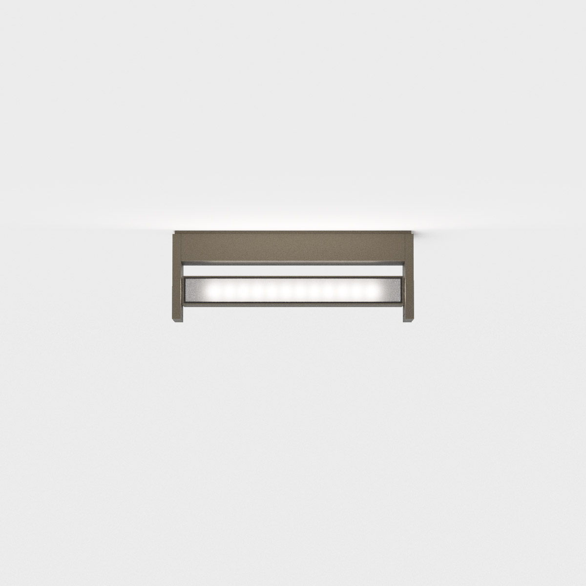 IP44.DE Slat One LED Wand- / Deckenleuchte, cool brown (braun)