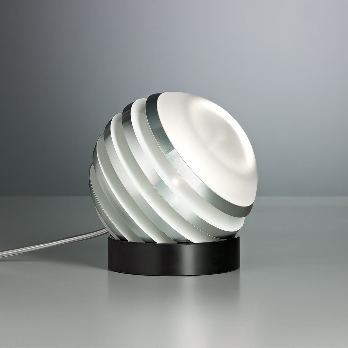 Tecnolumen Bulo LED Tischleuchte, Aluminium / weiß